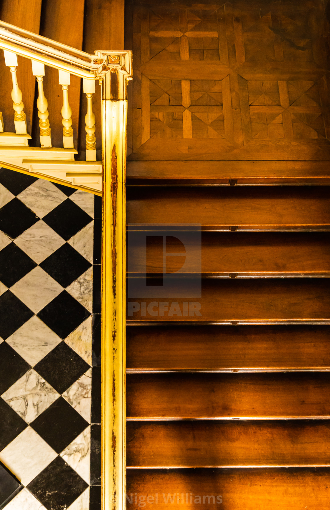 "Downstairs Abstract" stock image