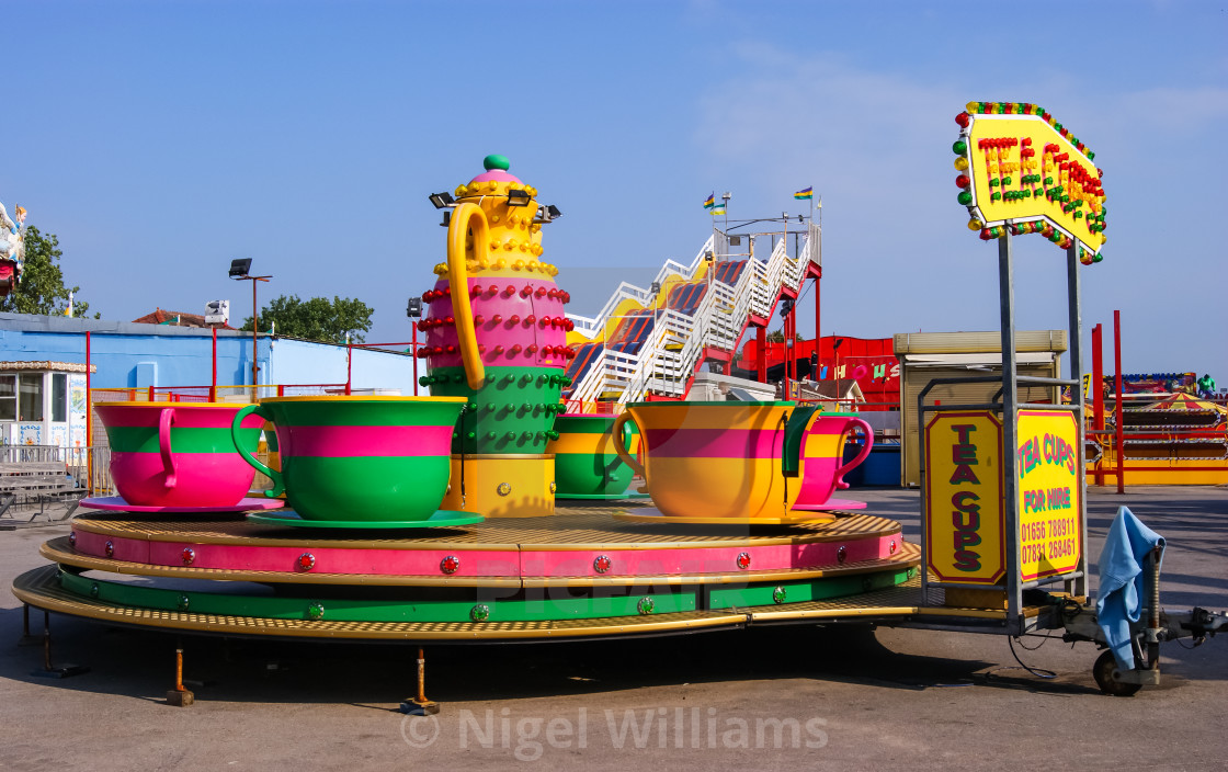 "Colourful Tea Cups" stock image