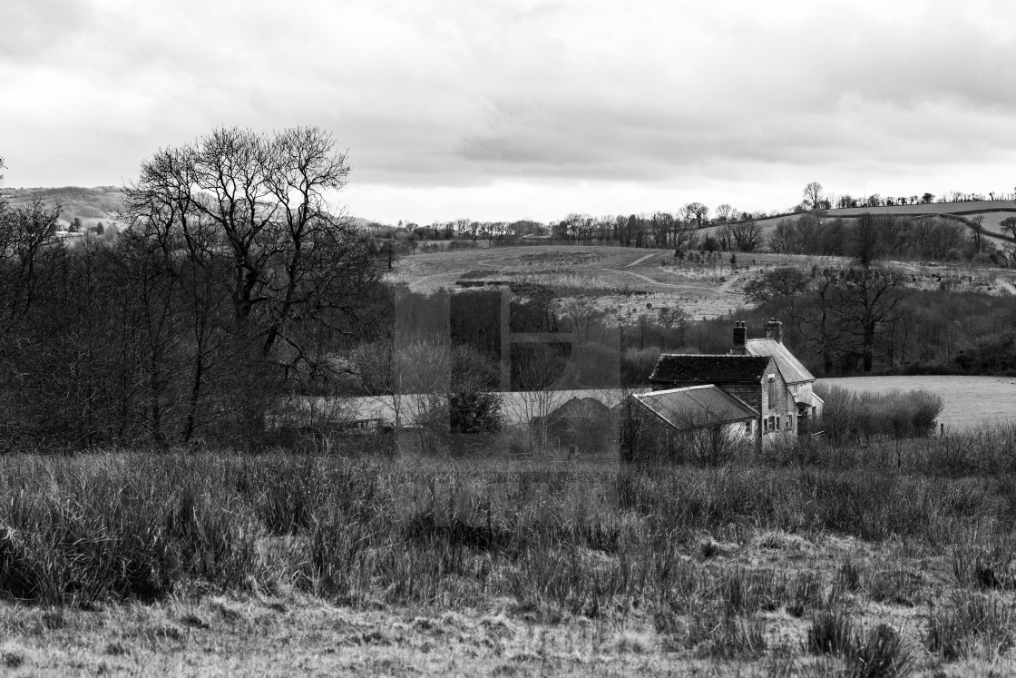 "The Old Farmhouse" stock image