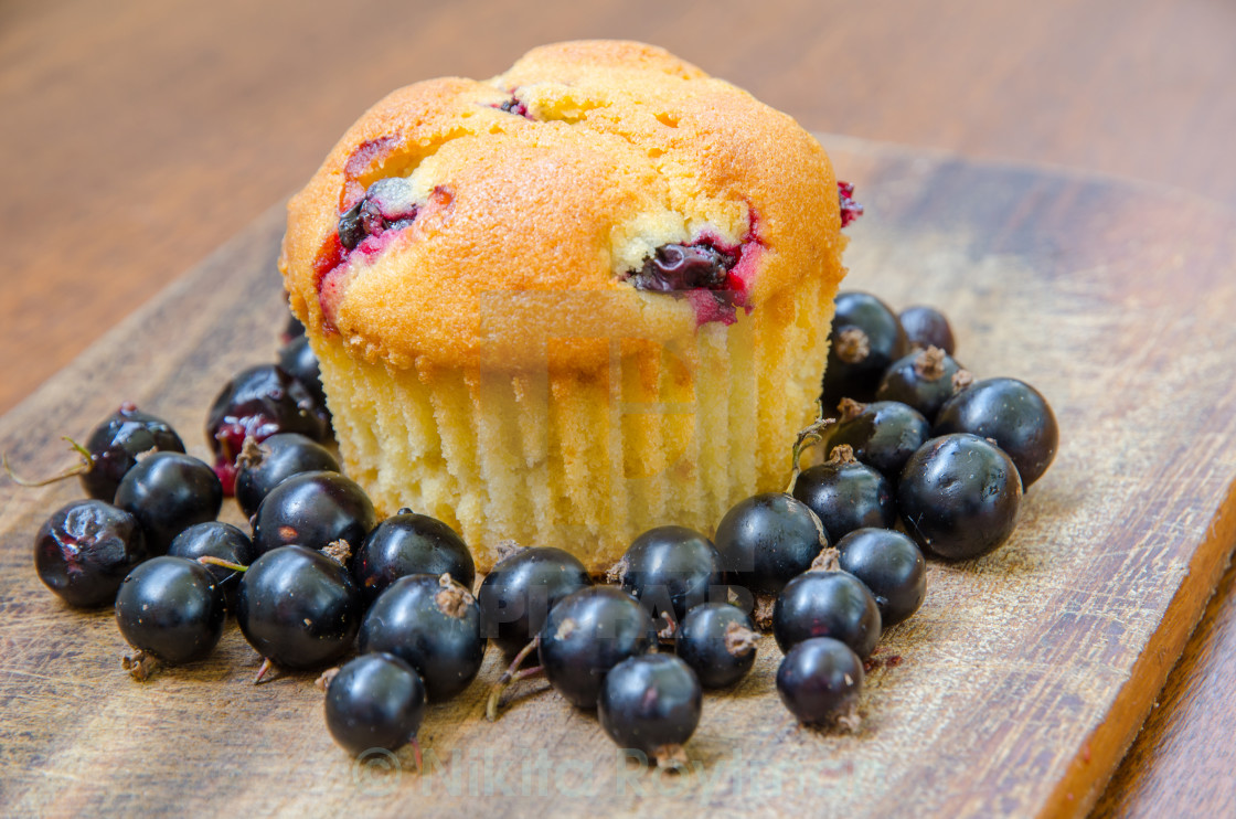 "Lemon Muffin With Cherries" by Nikita Roytman - $3.04 "Lemon Muffin With Cherries" stock image
