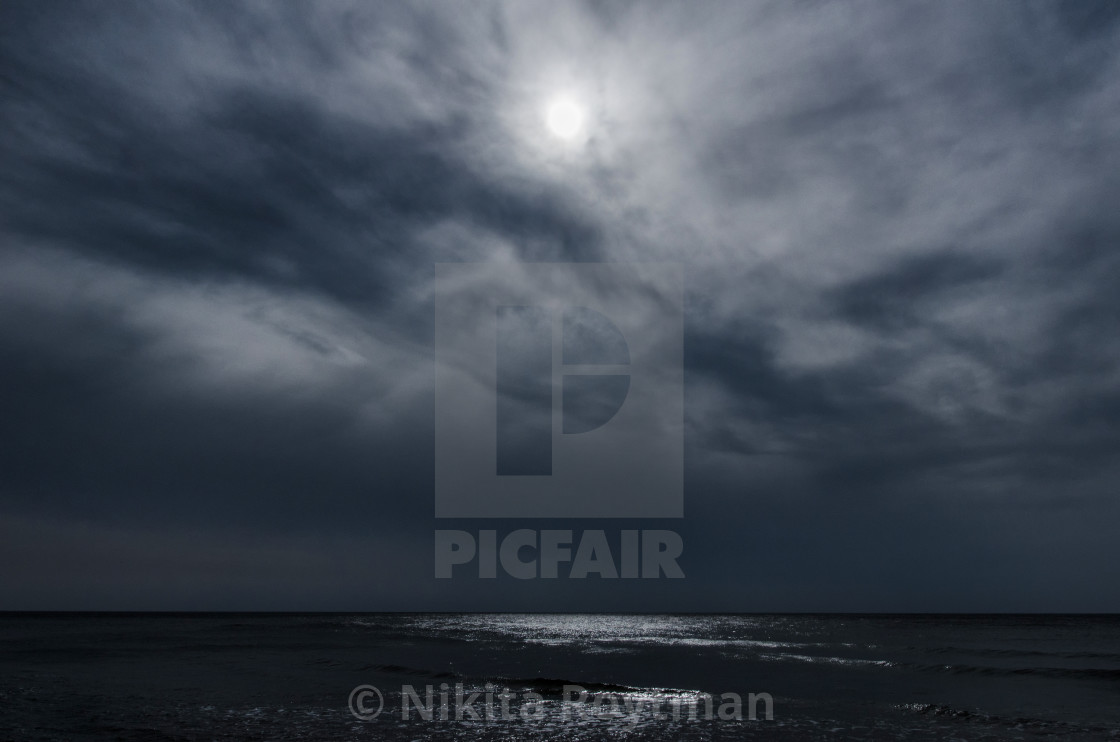 "The Lone Wave Under The Blue Sun" by Nikita Roytman - $123.28 "The Lone Wave Under The Blue Sun" stock image