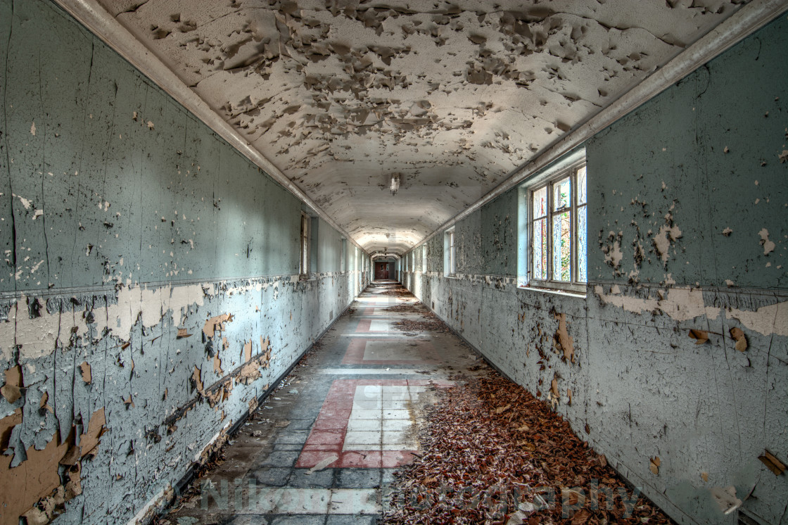 "Asylum corridor" stock image