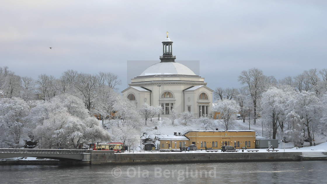 "Church at Skeppsholmen in Stockholm." stock image