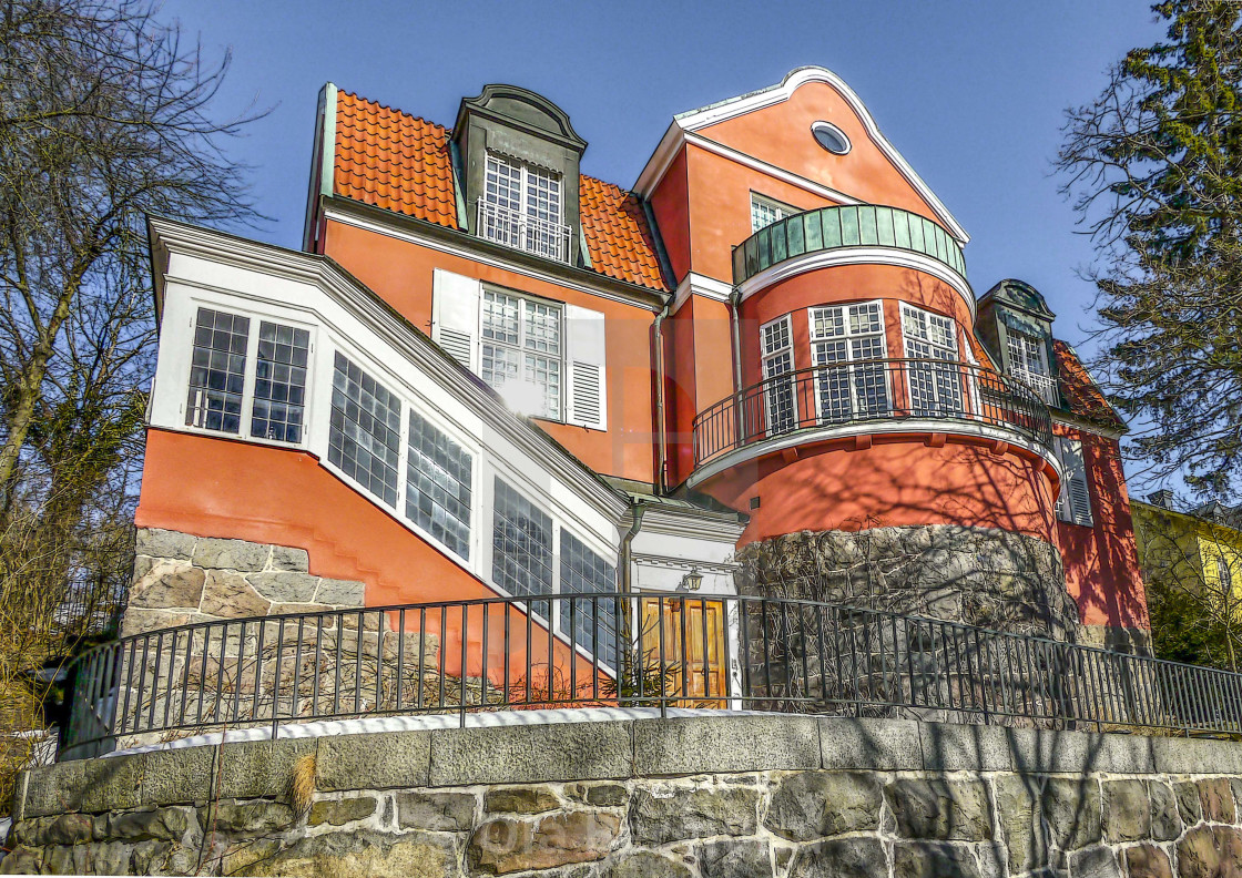 "Villa at Djurgården in Stockholm." stock image