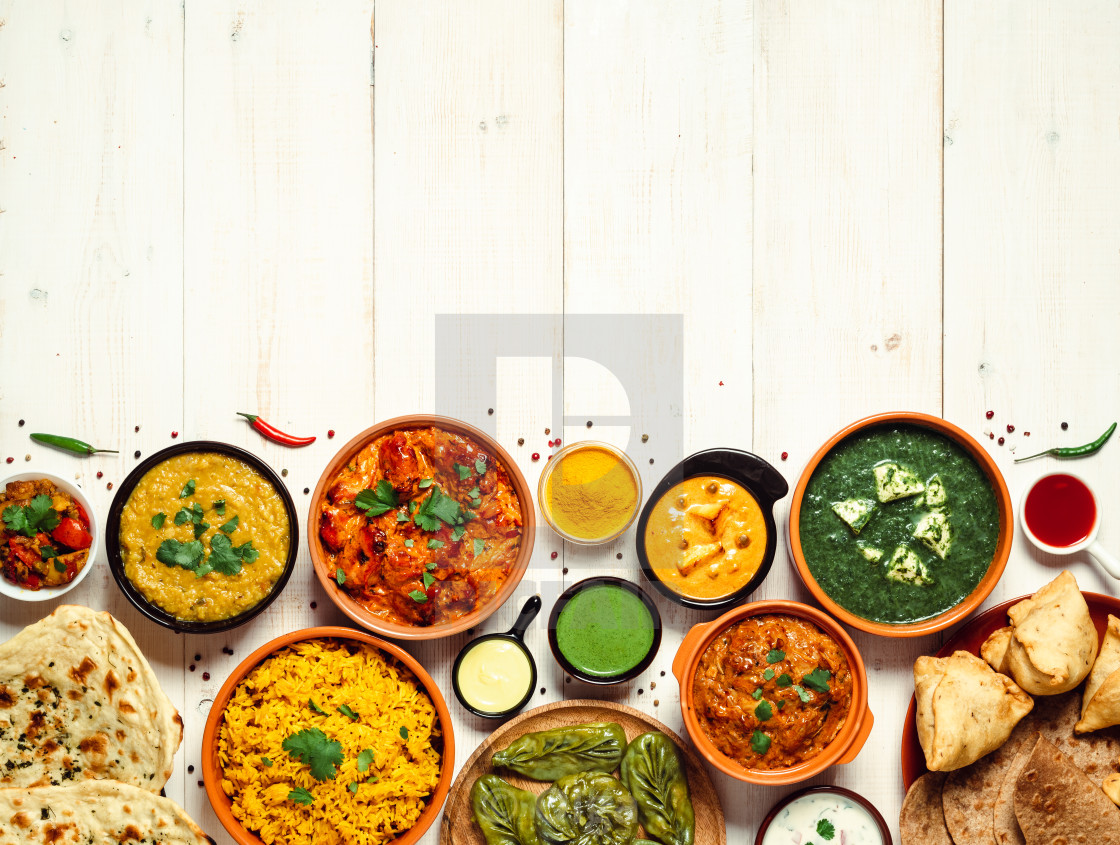 Indian Food And Indian Cuisine Dishes Copy Space License Download Or Print For 11 00 Photos Picfair Your indian food stock images are ready. https www picfair com pics 08230607 indian food and indian cuisine dishes copy space
