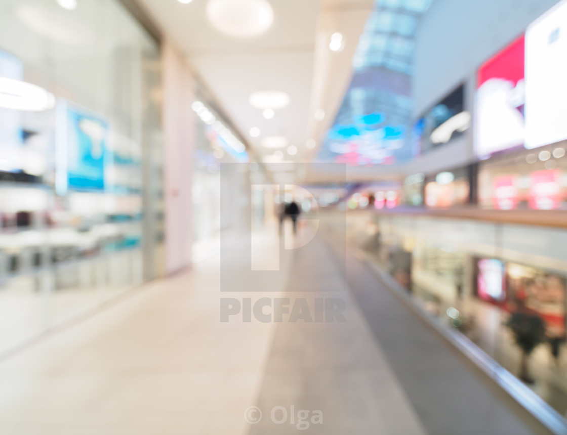 Shopping mall blur background - License, download or print for £ |  Photos | Picfair