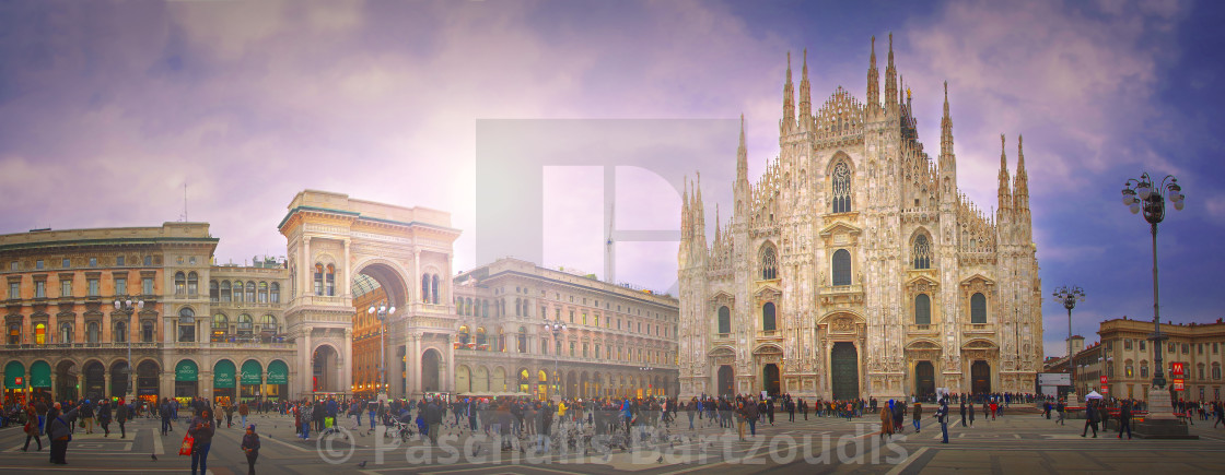 "Piazza del Duomo, Milano" by Paschalis Bartzoudis - $12.25 "Piazza del Duomo, Milano" stock image