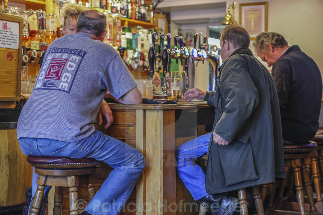 "In a local pub" by Patricia Hofmeester - £12.40 "In a local pub" stock image