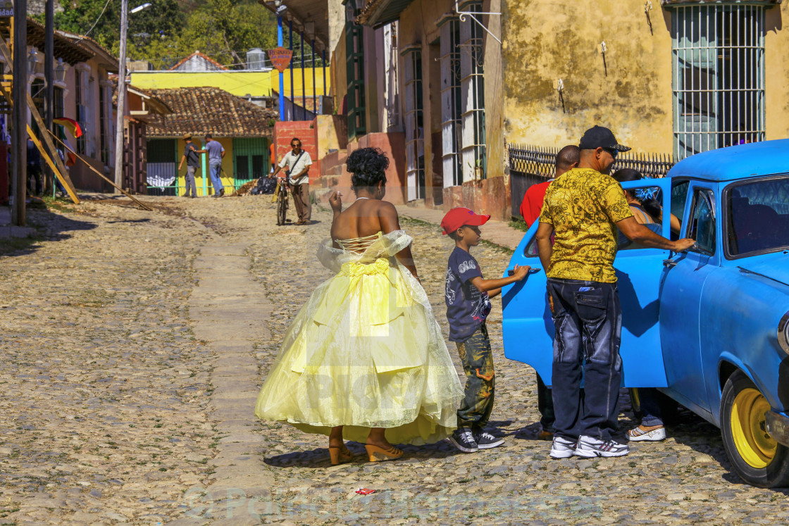 "Cuba wedding party" stock image