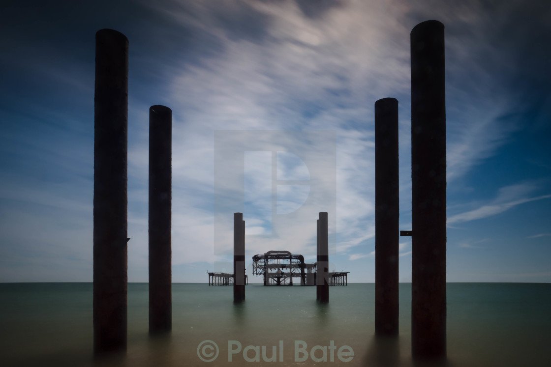 "Brighton West Pier" stock image