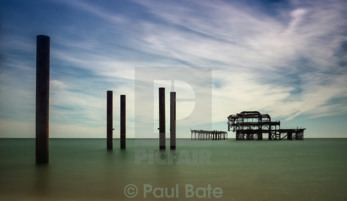 "The West Pier Brighton" stock image