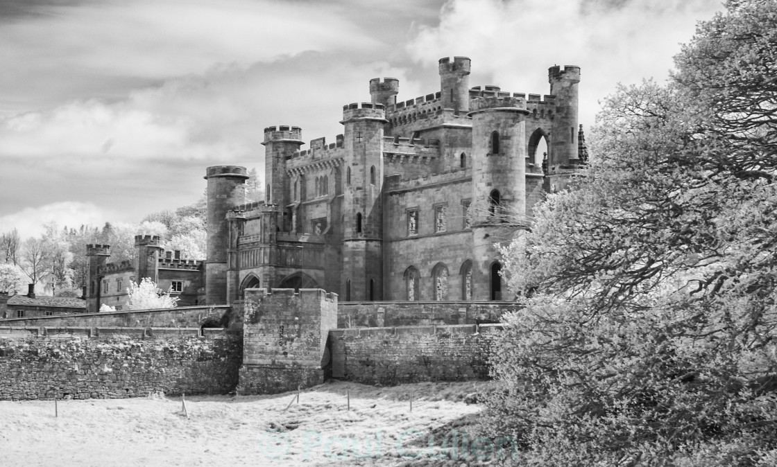 "Lowther Castle Monochrome 5" stock image