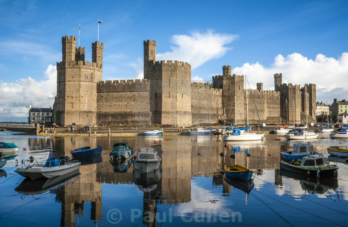 "Caernarfon Castle" stock image