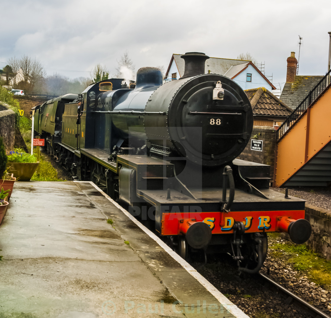 "West Somerset Railway Steam Train." stock image