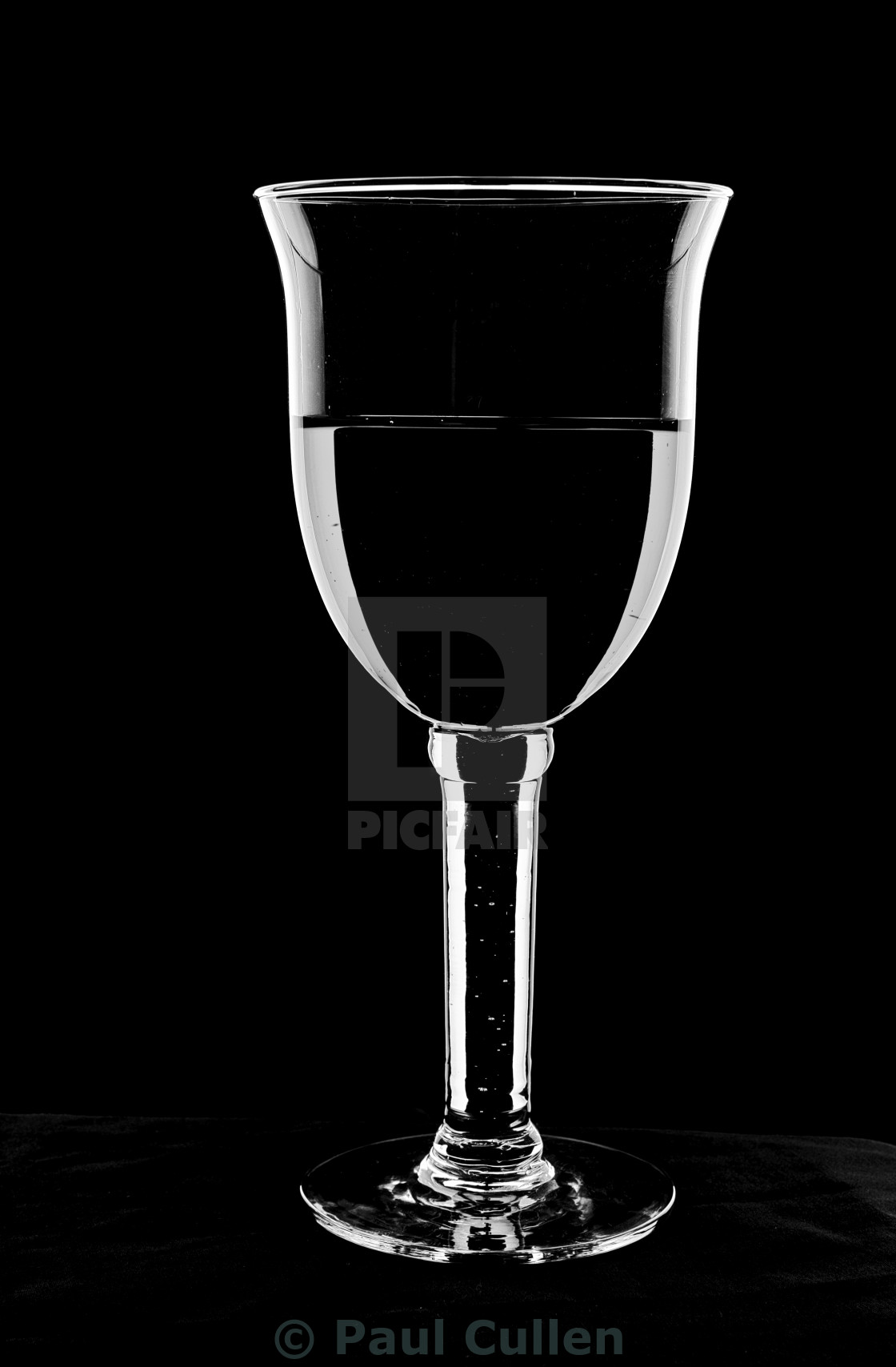 "Wine glass - in monochrome." stock image