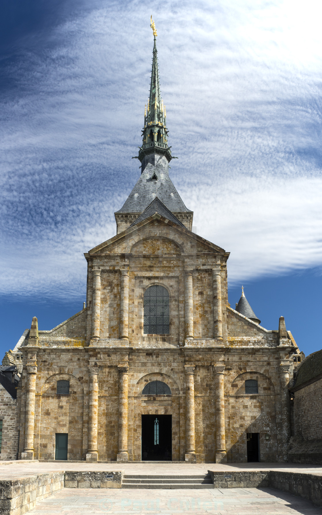 "Le Mont Saint-Michel Church" stock image