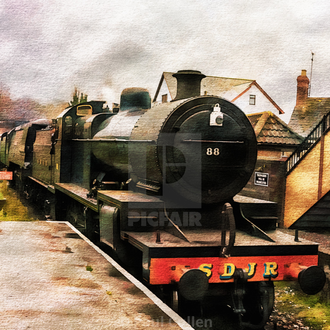 "West Somerset Railways Train." stock image