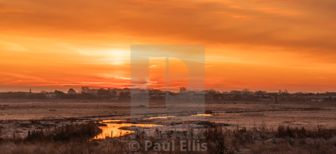 "Frosty Sunrise" stock image