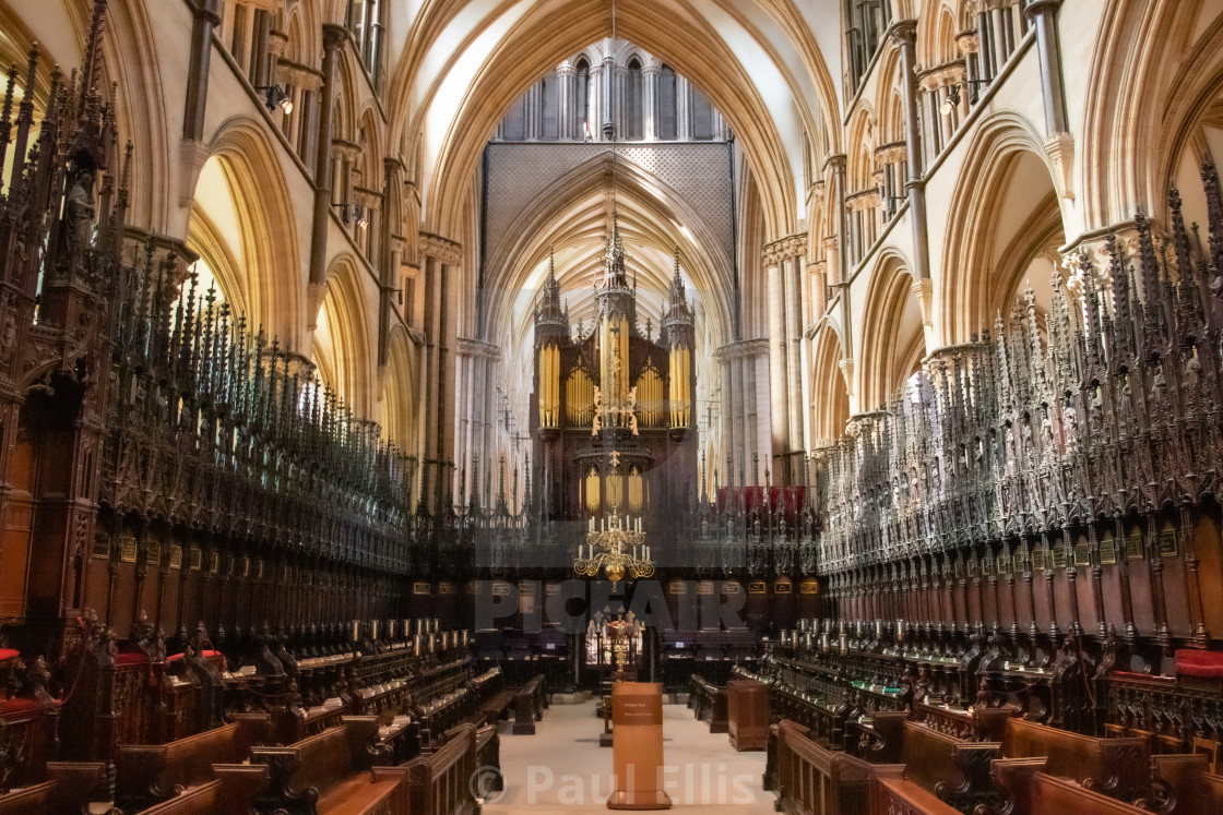 "Lincoln Cathedral Quire" stock image