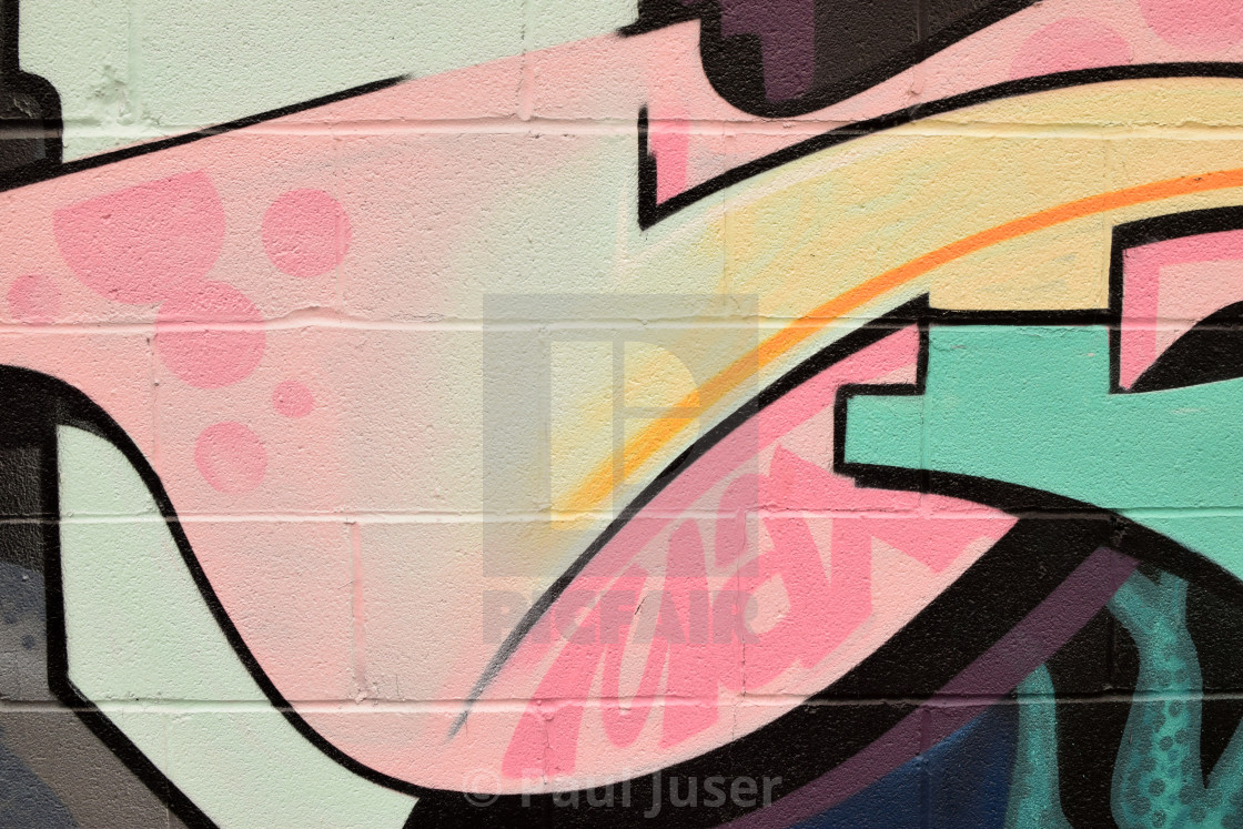 Abstract Spray Paint Background On Brick License Download Or
