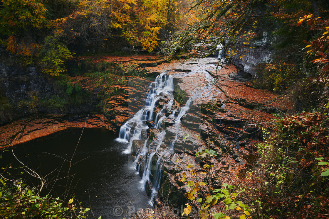 "Waterfall in Autumn" stock image