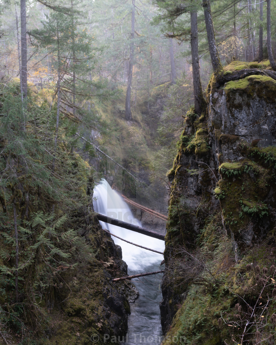 "Little Qualicum falls provincial park Vancouver Island" by Paul Thomson - £18.60 "Little Qualicum falls provincial park Vancouver Island" stock image