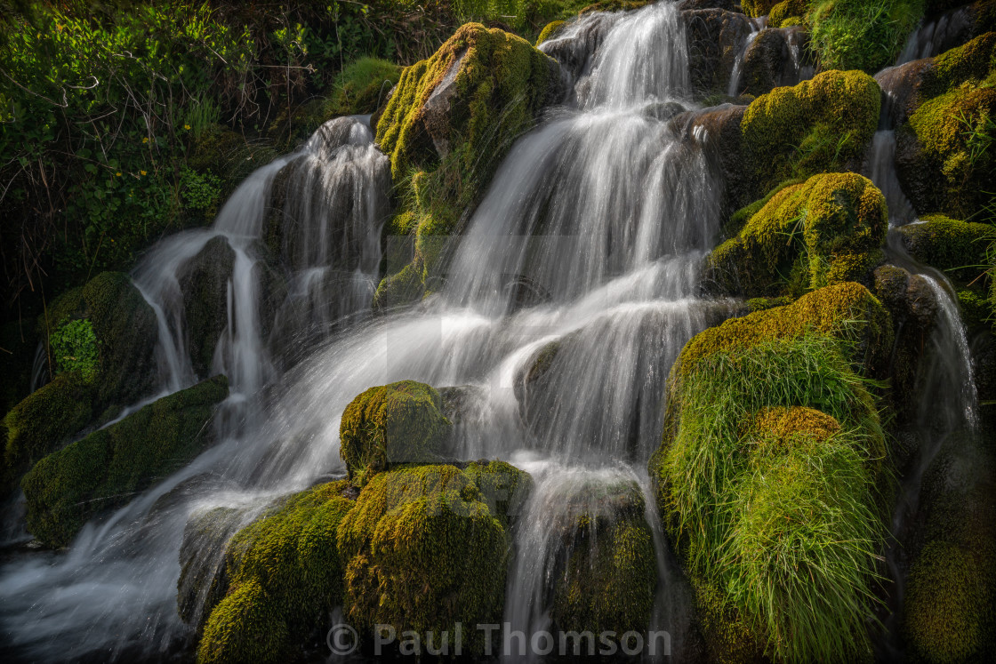 "Brides Veil Waterfall Isle Of Skye Scotland" by Paul Thomson - £18.60 "Brides Veil Waterfall Isle Of Skye Scotland" stock image