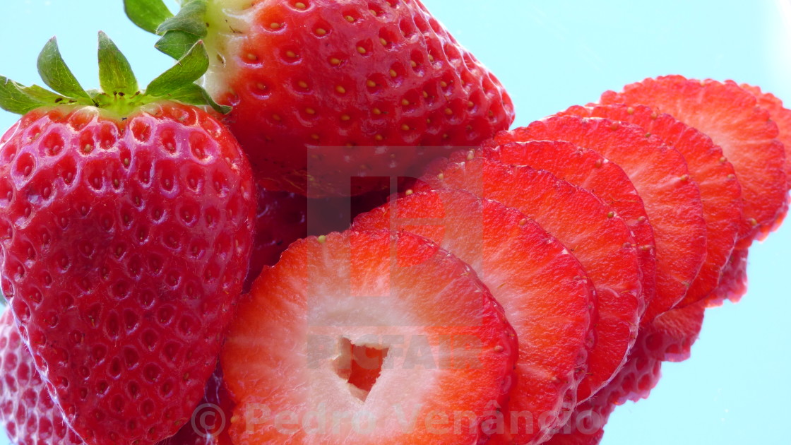 "The strawberries" stock image