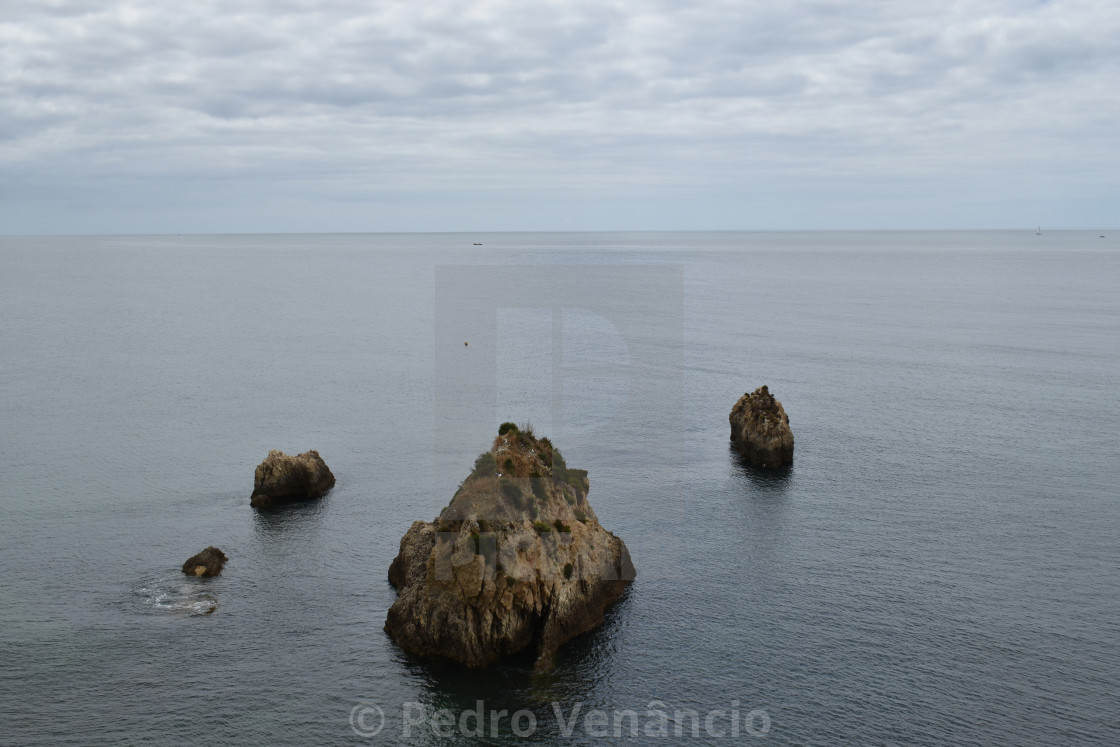 "rocky coast beach and nature" stock image