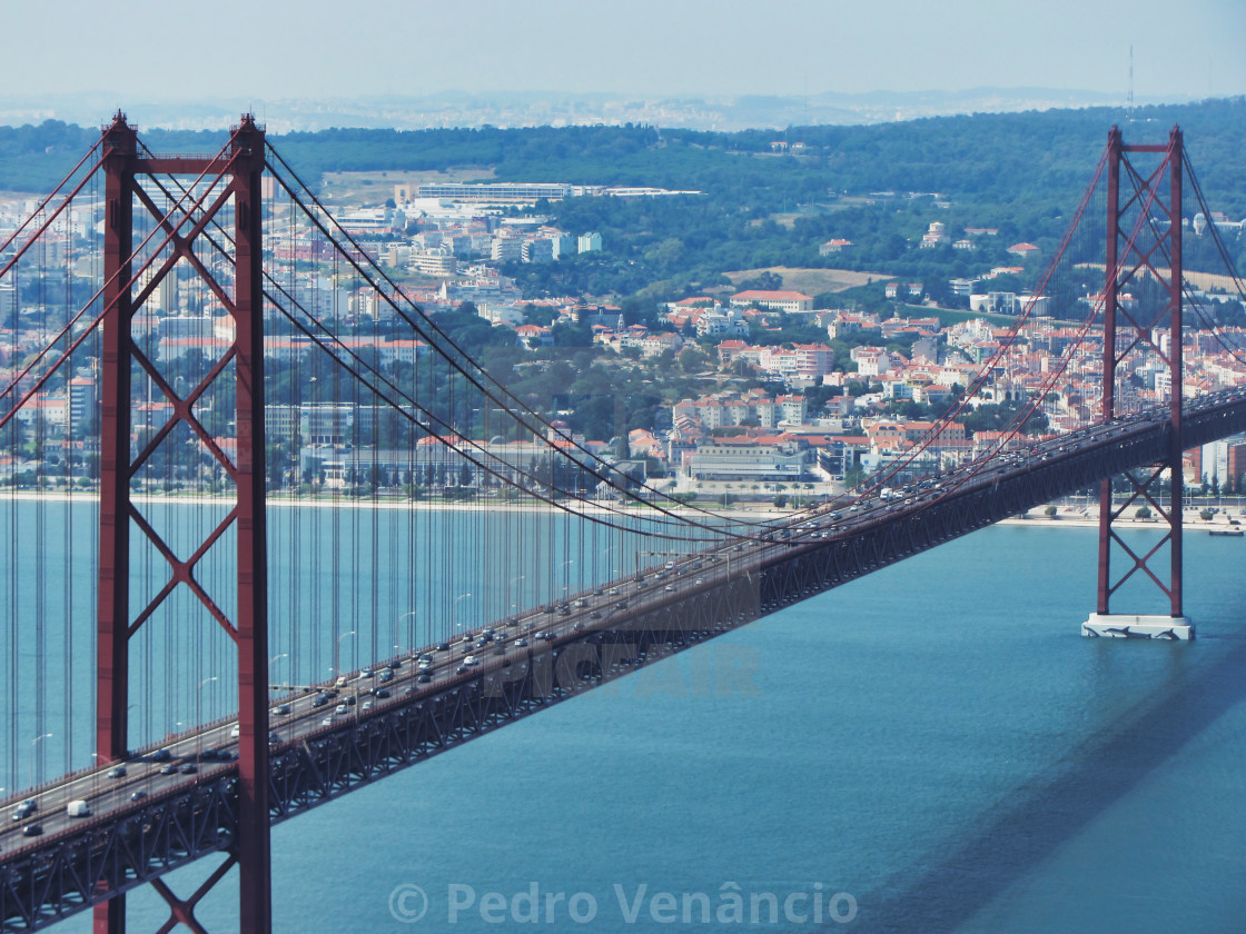 "Bridge 25 april Lisbon Portugal" stock image