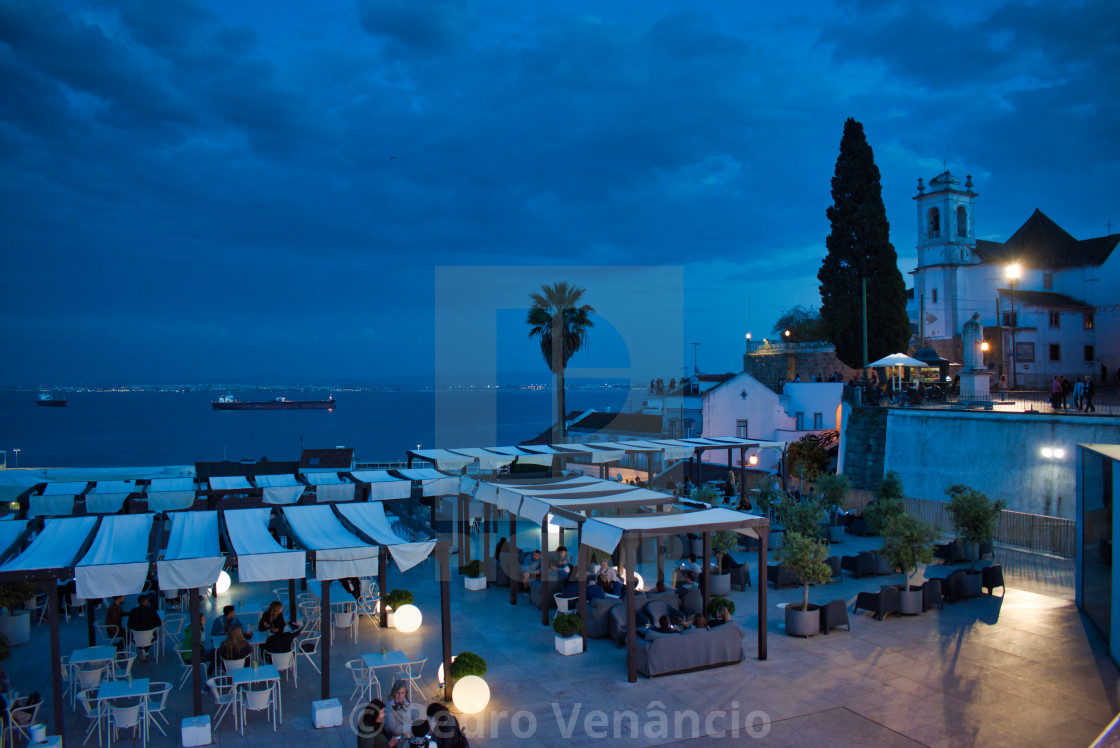 "Lisbon Lounge Lookout relax" stock image