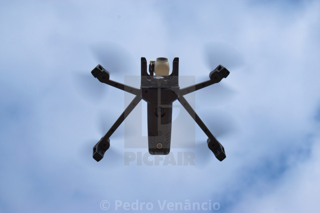 "DRONE PARROT ANAFI FLYING" stock image