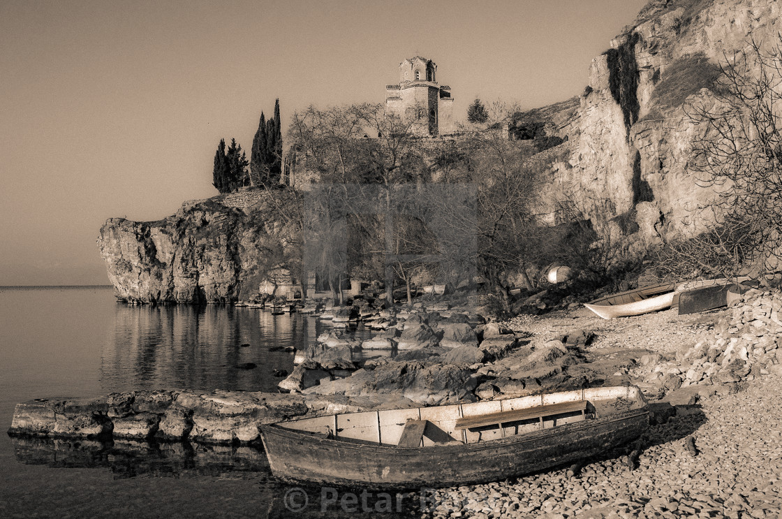 "Lake Ohrid scenery" stock image