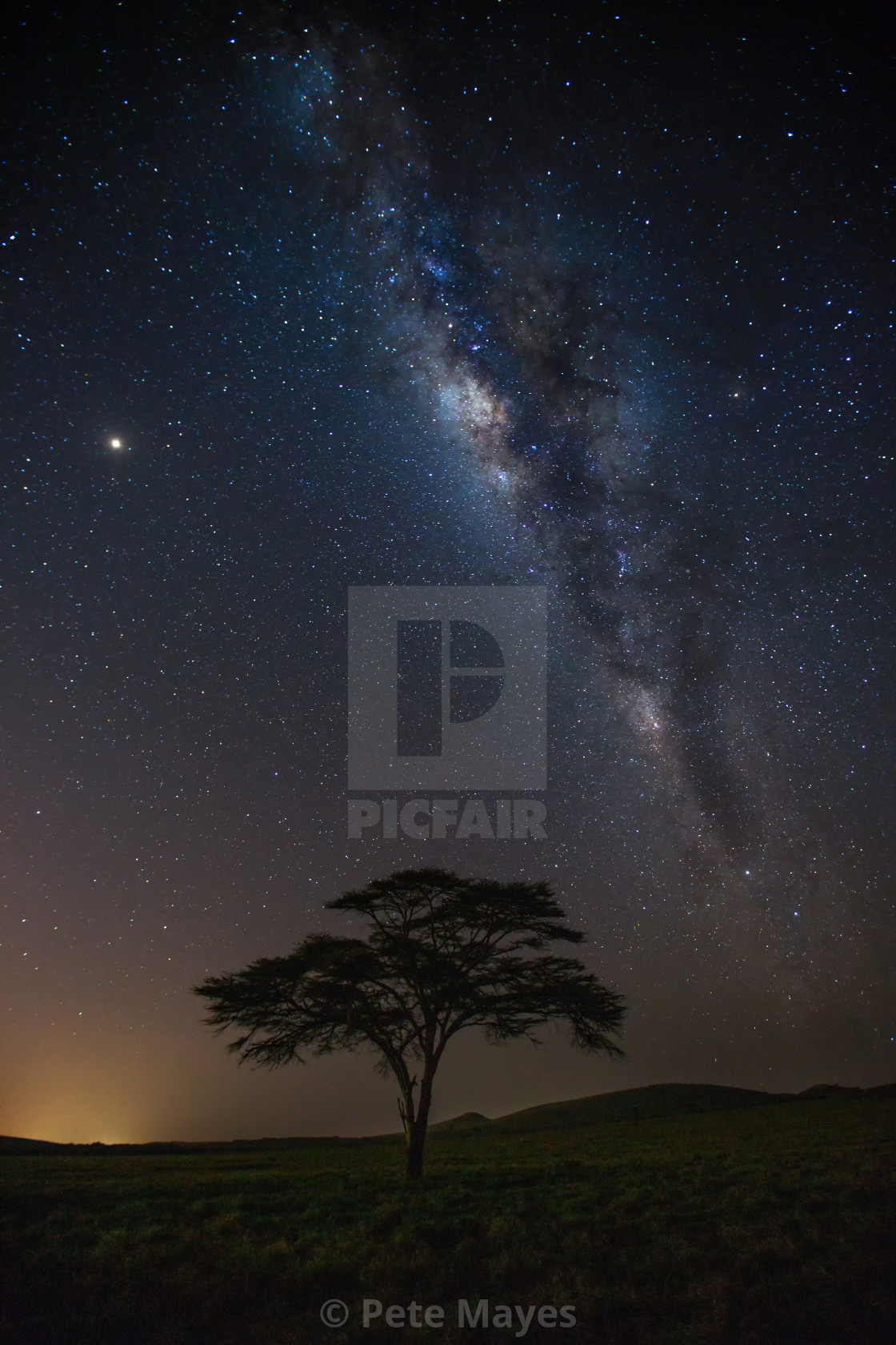 "The Milky Way in Kenya" by Pete Mayes - $154.39 "The Milky Way in Kenya" stock image