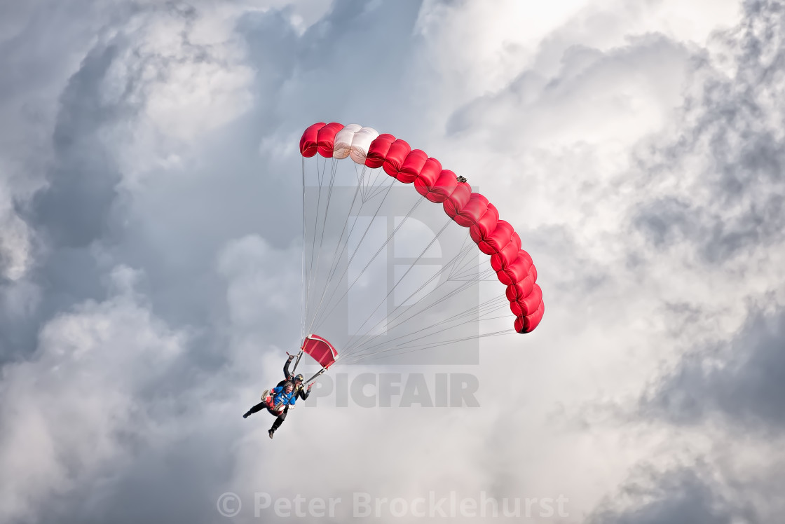 "Skydiving for Charity" stock image