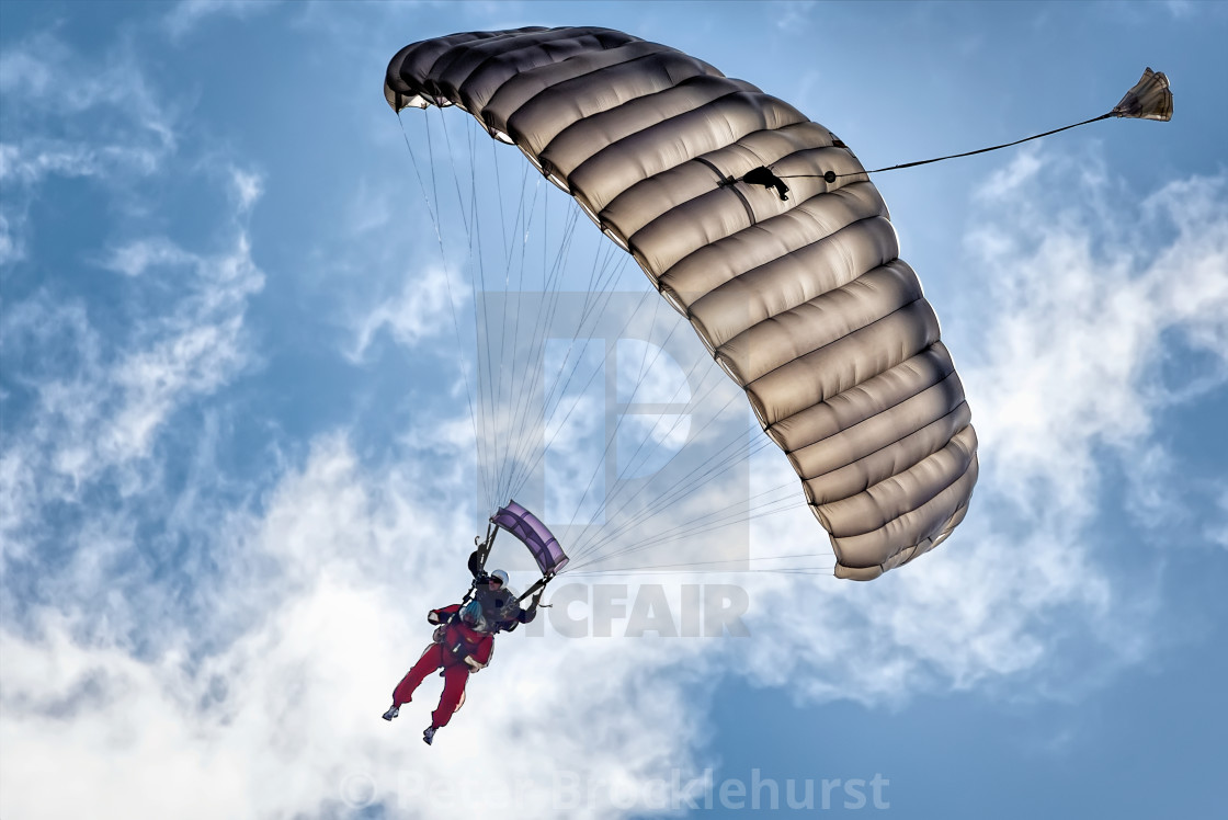 "Skydiving for Charity" stock image