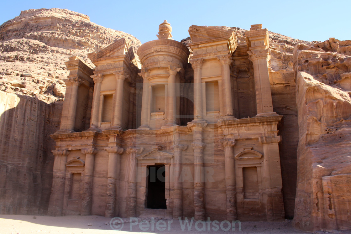 The Monastery or El Deir at the Ancient City of Petra, Jordan - License,  download or print for £1.24 | Photos | Picfair