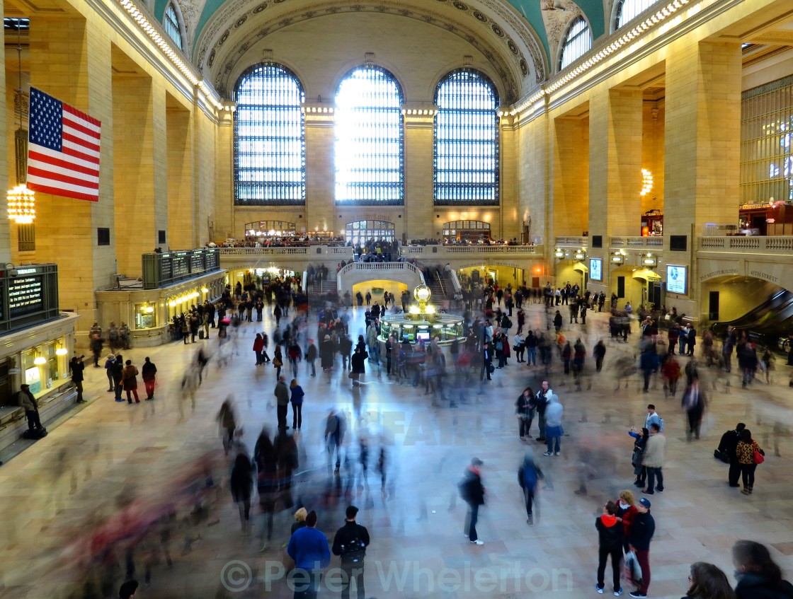 "Grand Central Station Busy" stock image