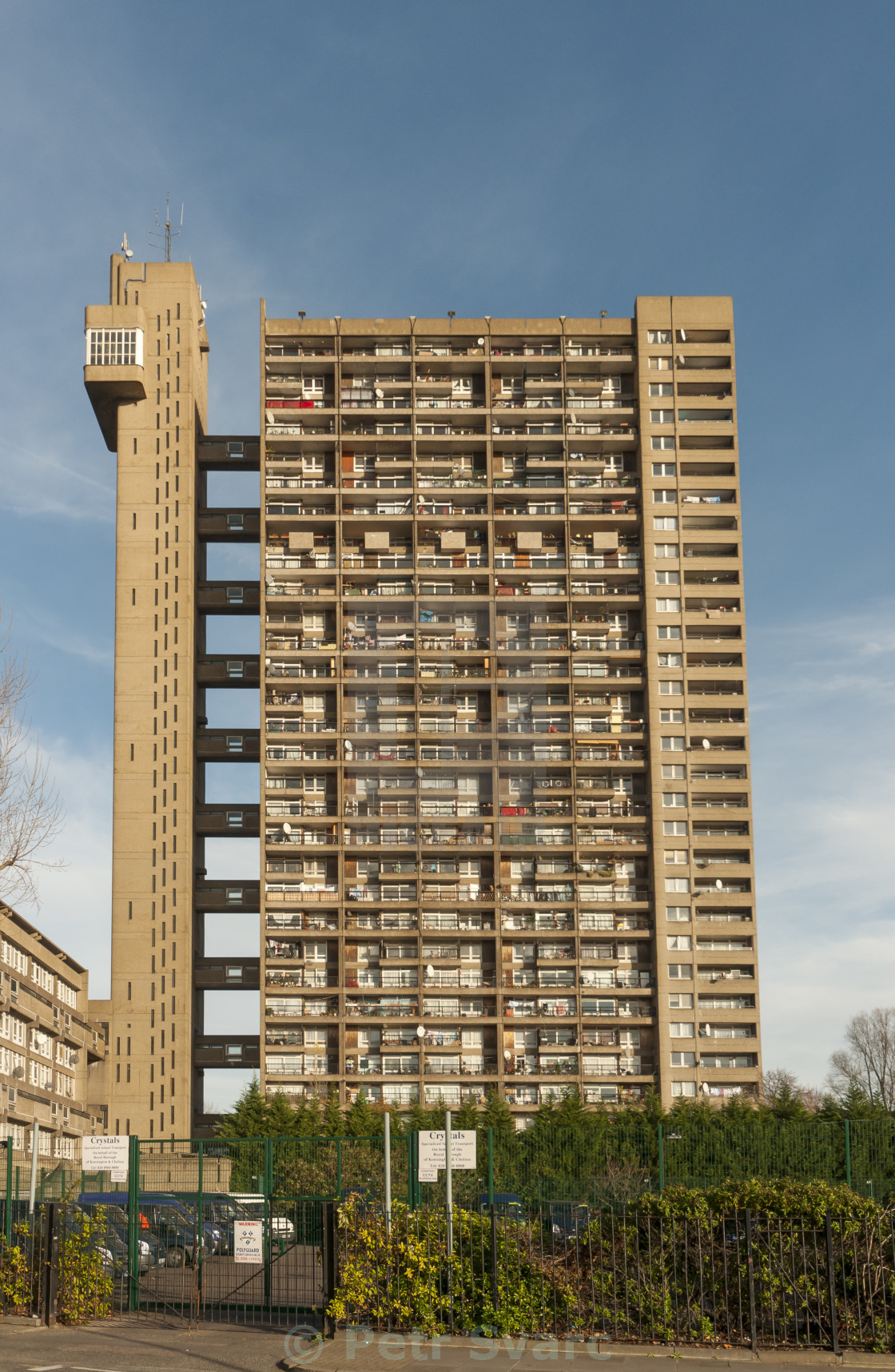 "Brutalist Trellick Tower, London, England" stock image