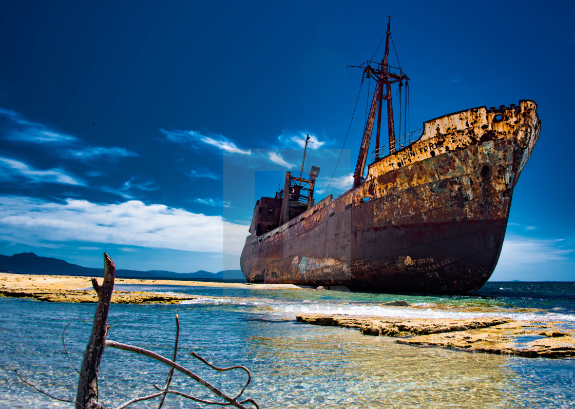 "Shipwreck of the Dimitrios." stock image