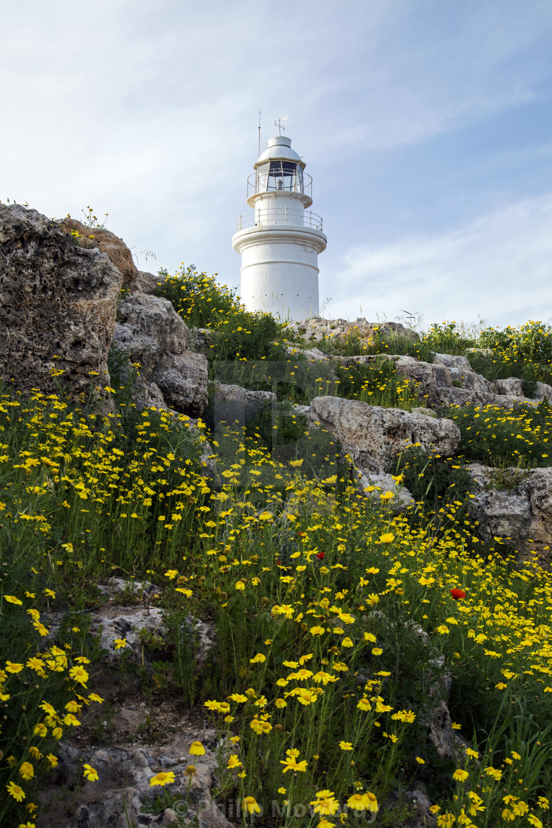 "The lighthouse off the coast of Paphos, Cyprus" by Philip Mowbray - $12.31 "The lighthouse off the coast of Paphos, Cyprus" stock image