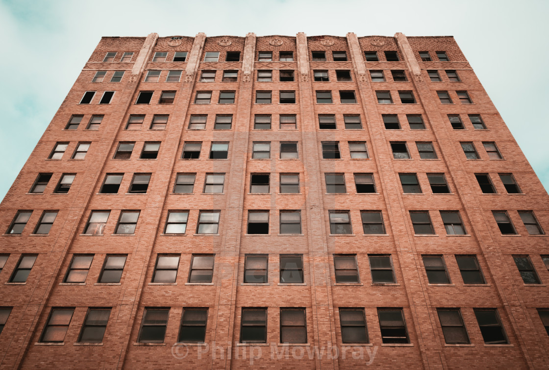 "An abandoned Art Deco building in Galveston, Texas" by Philip Mowbray - $12.31 "An abandoned Art Deco building in Galveston, Texas" stock image