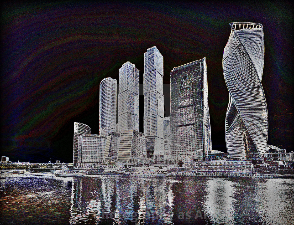 "Moscow City" by Photography as Art - $20.37 "Moscow City" stock image