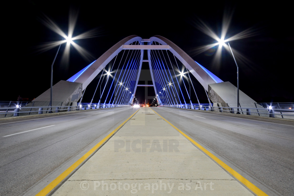 "Lowry Ave Bridge Minneapolis, Minnesota at night" by Photography as Art - $20.07 "Lowry Ave Bridge Minneapolis, Minnesota at night" stock image