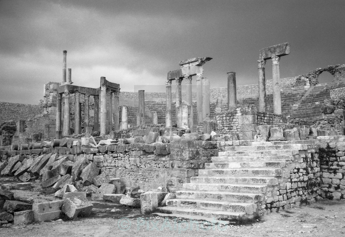 "Dougga Ruins 3" stock image