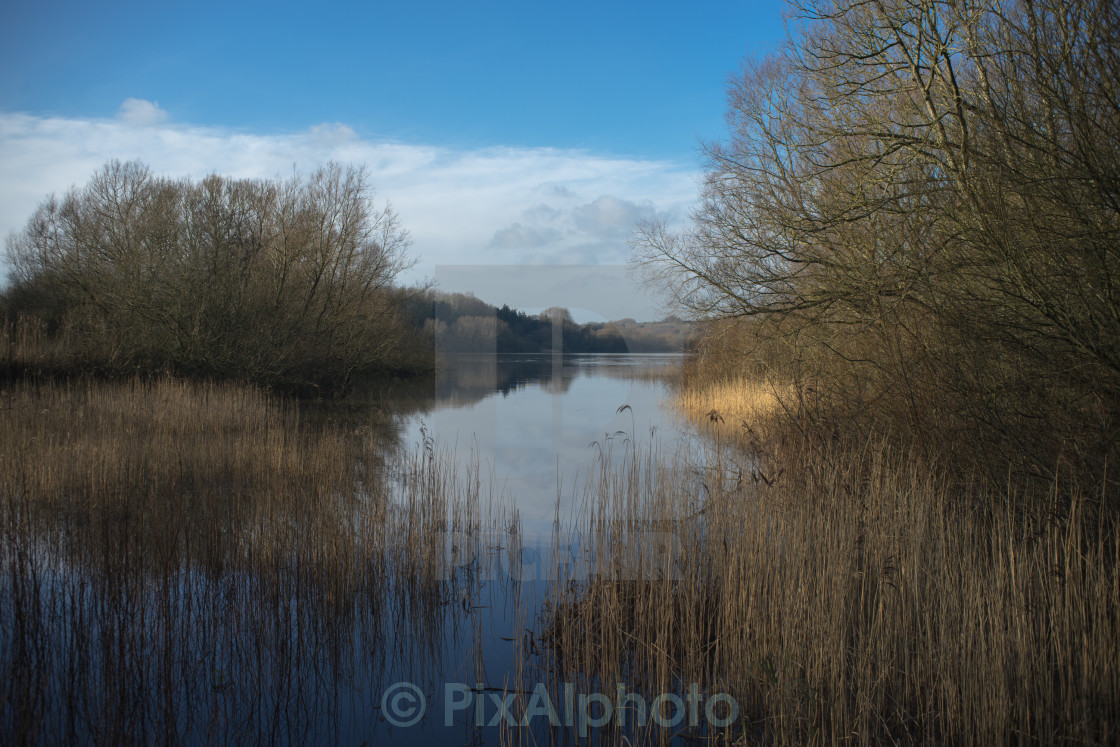 "Across The Lake" stock image