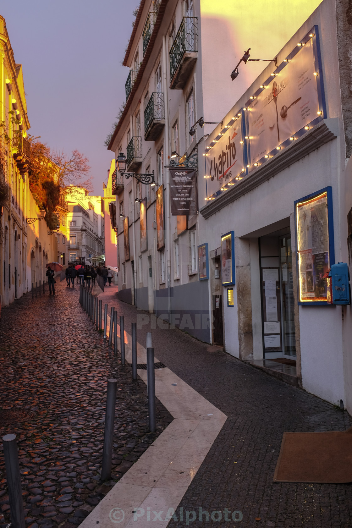 "Early Evening Street View" stock image