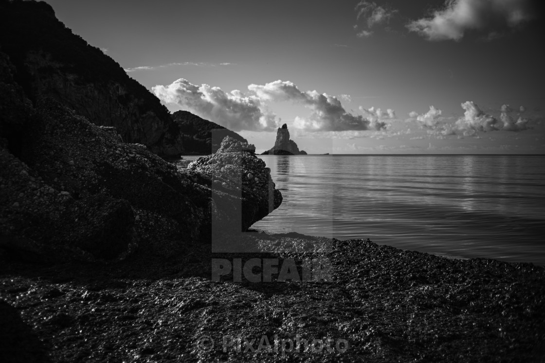 "Corfu Coastline" stock image