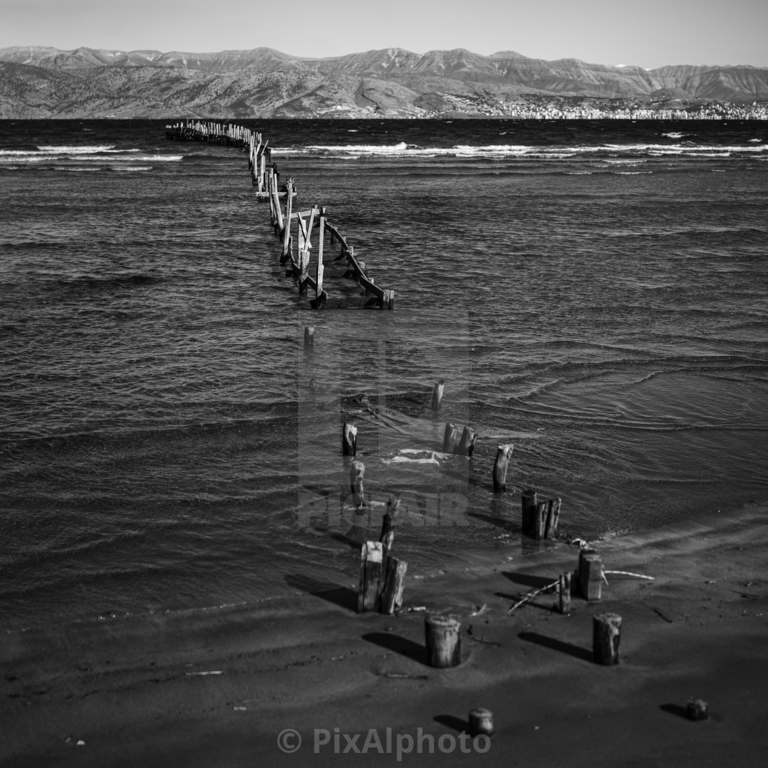 "Broken Jetty" stock image