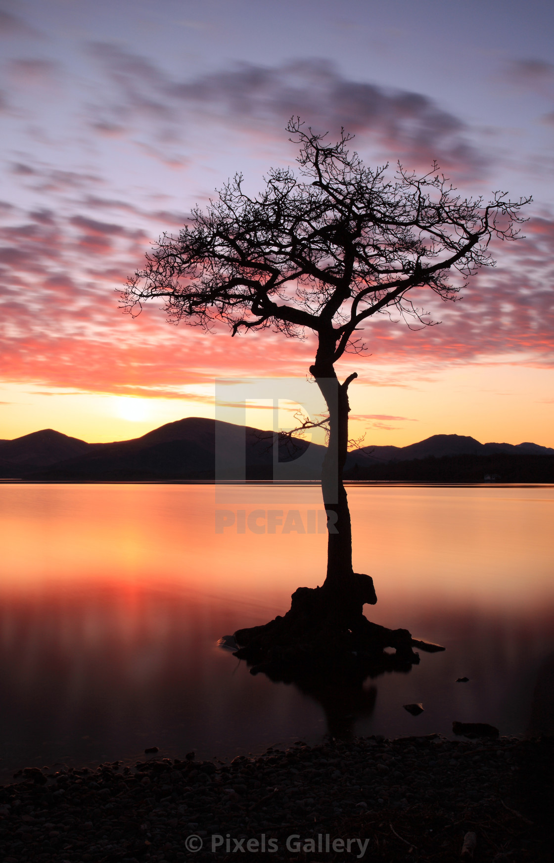 "Milarrochy bay Sunset" by Pixels Gallery - £49.60 "Milarrochy bay Sunset" stock image